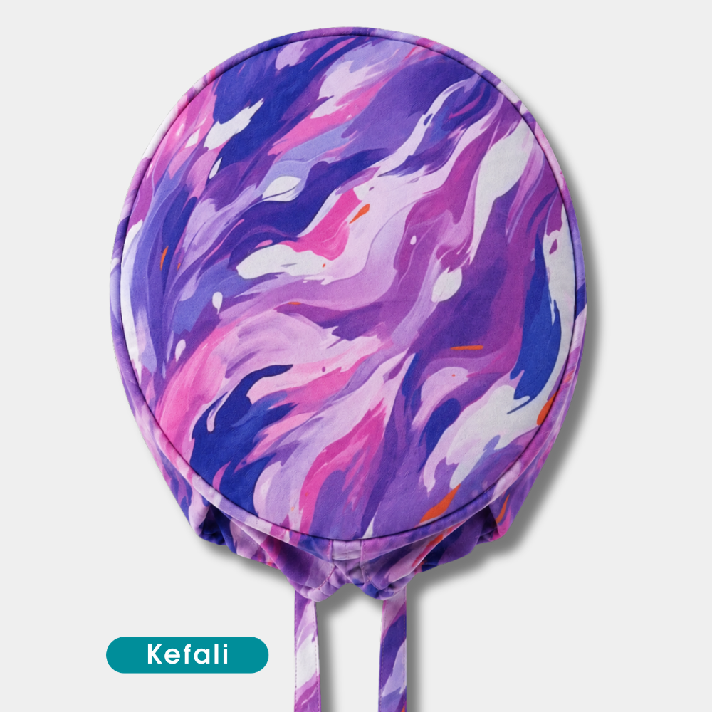 Kefali | gorro quirúrgico líquidos lila