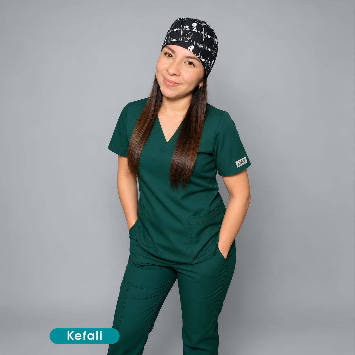 Kefali | gorro quirúrgico perrito frecuencia cardiaca