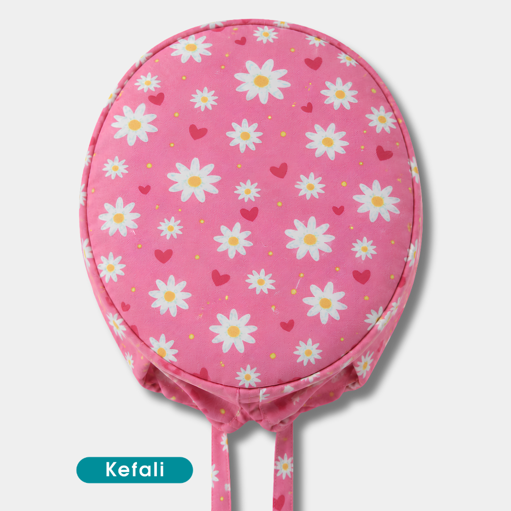 Kefali | gorro quirúrgico margaritas en rosa