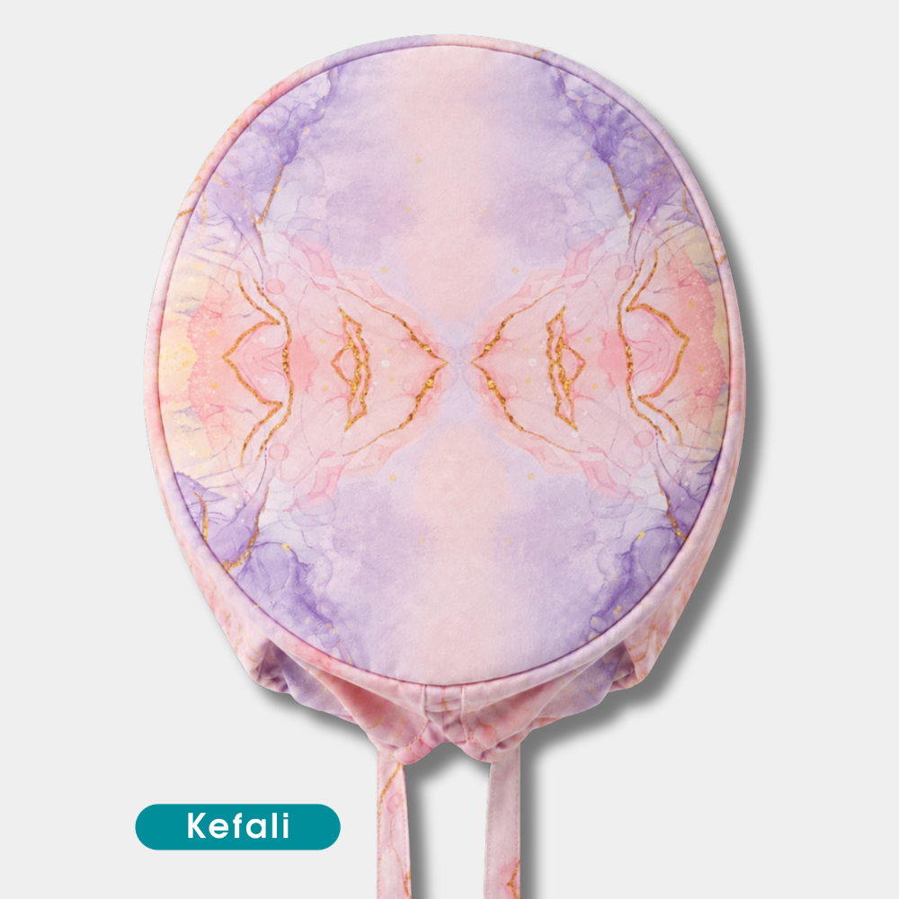 Kefali | gorro quirúrgico mármol rosa