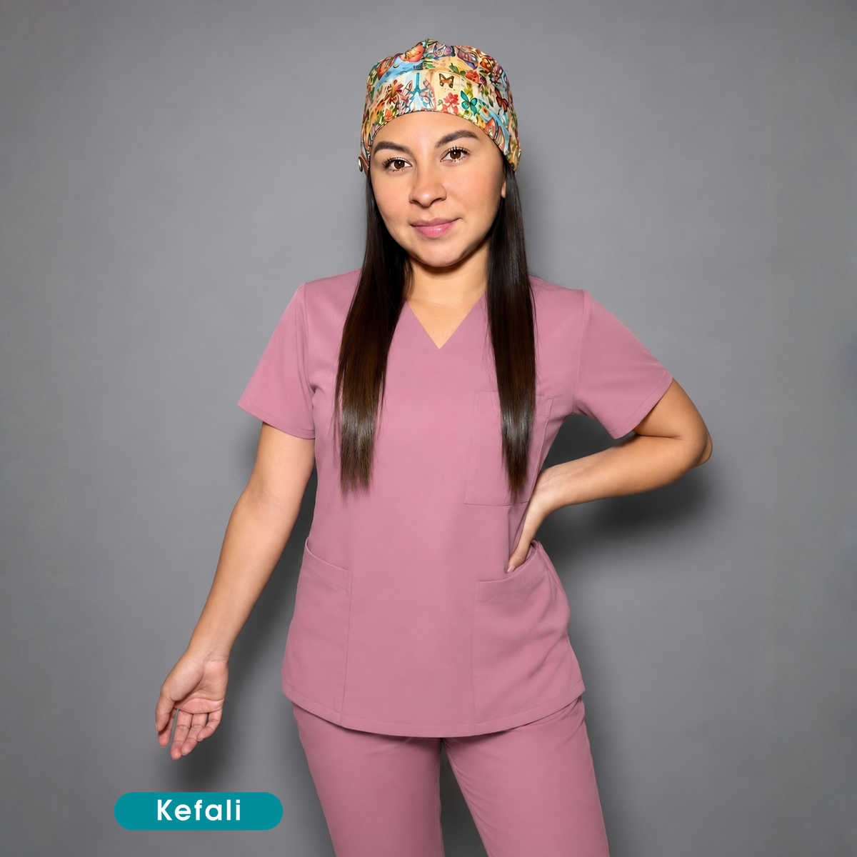 Kefali Soma | pijama quirúrgica rosa