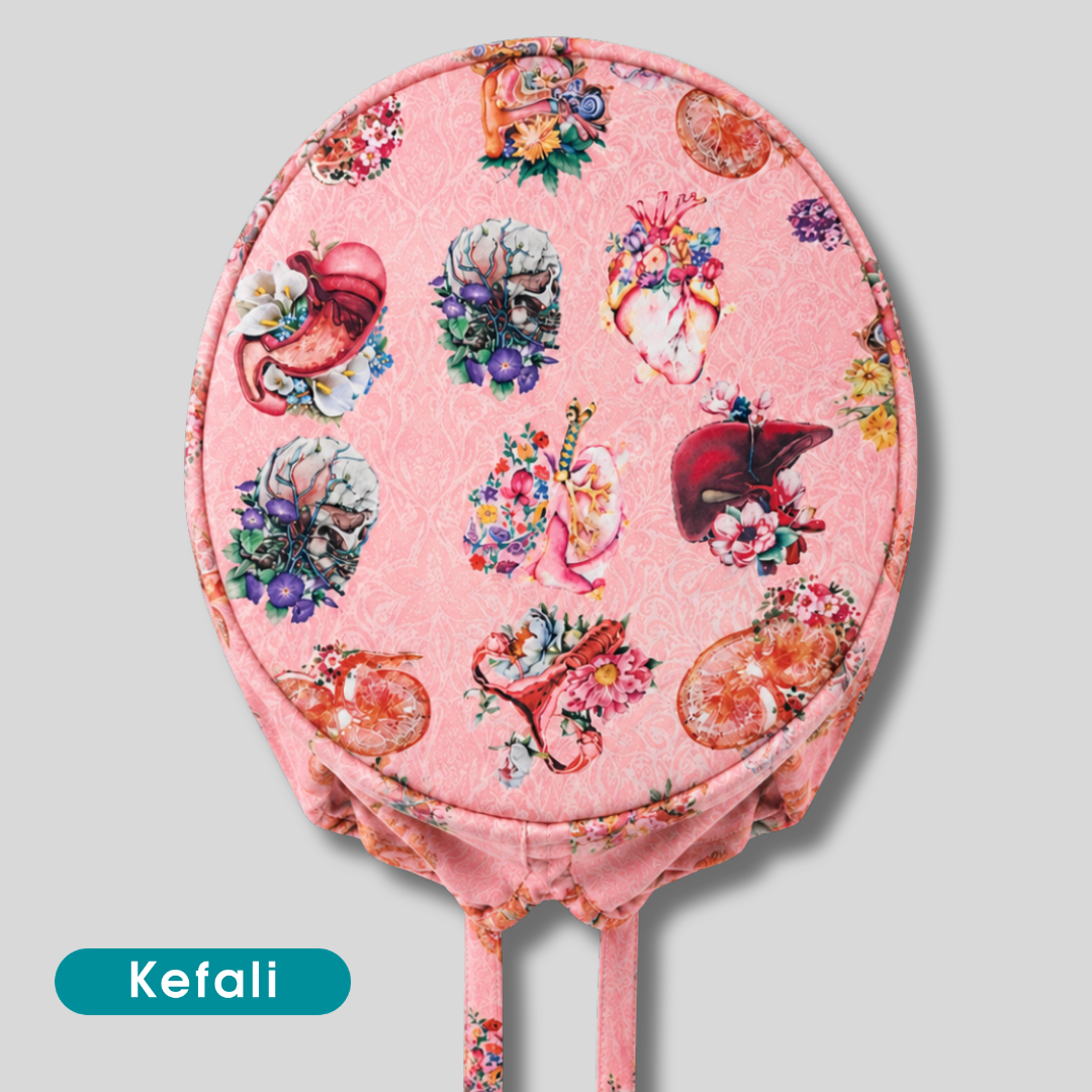 Gorro Quirúrgico Órganos Flores