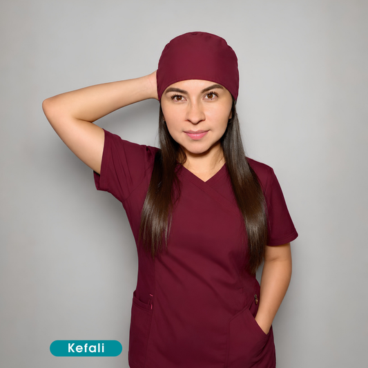 Kefali | gorro quirúrgico vino