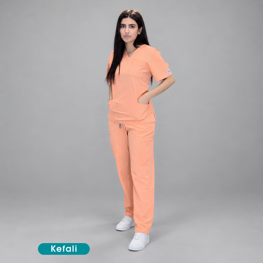 Kefali Soma | pijama quirúrgica naranja