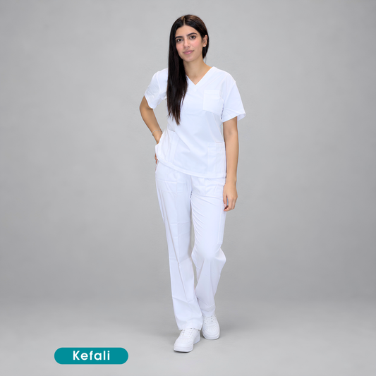 Kefali Soma | pijama quirúrgica blanco