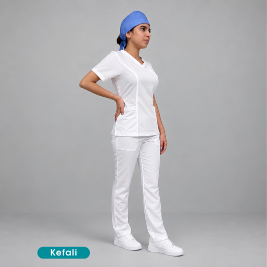 Kefali Soma Kore | pijama quirúrgica blanco
