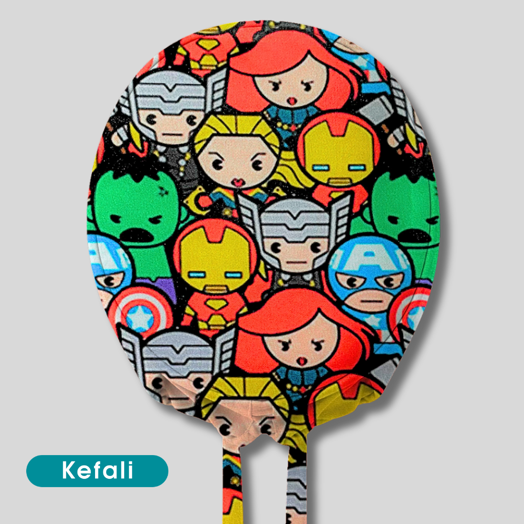 Gorro Quirúrgico Superhéroes Animados