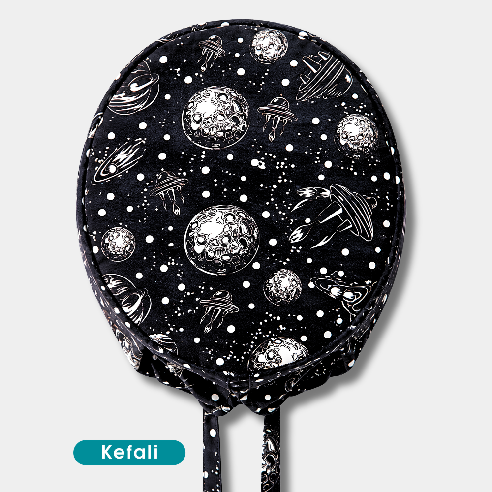 Kefali | gorro quirúrgico viaje a la luna