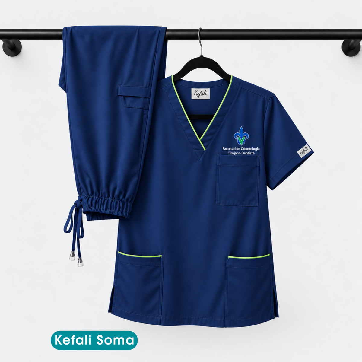 Kefali Soma | pijama quirúrgica UV cirujano dentista (incluye bordado)