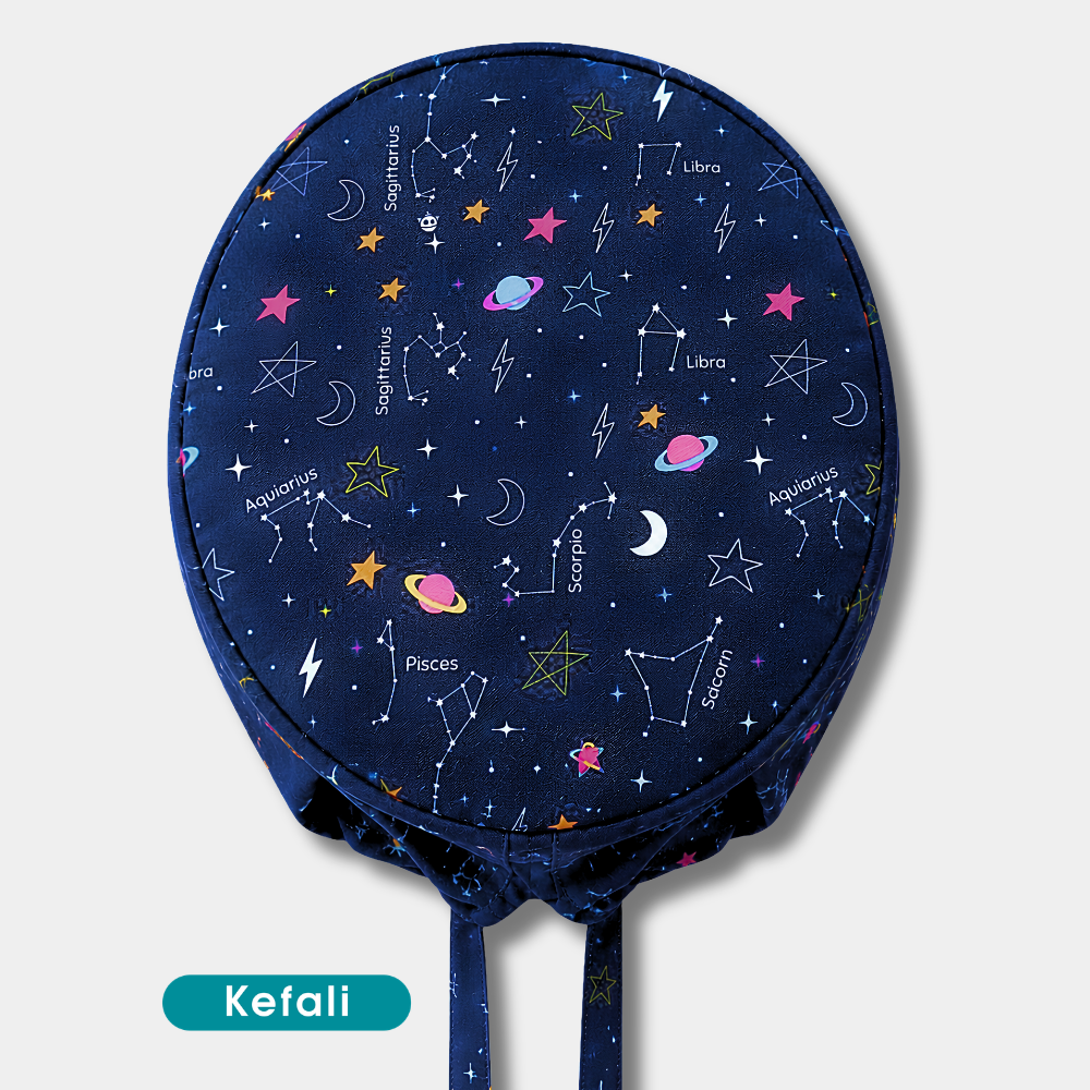 Kefali | gorro quirúrgico constelaciones zodiacales