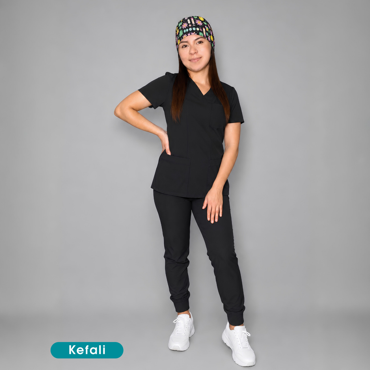 Kefali | gorro quirúrgico enfermera feliz