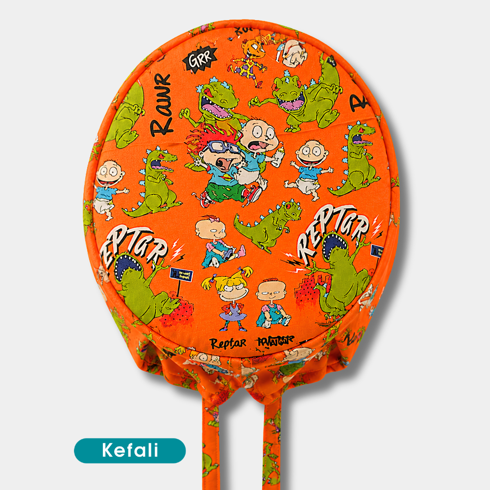 Kefali | gorro quirúrgico dinosaurio y bebés