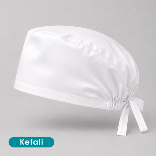 Bata Quirúrgica Kefali | Blanco + Gorro Básico
