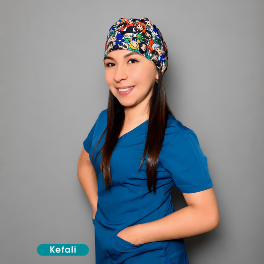Kefali | gorro quirúrgico escuela de magia animado