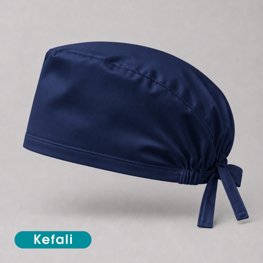 Bata Quirúrgica Kefali | Marino + Gorro Básico