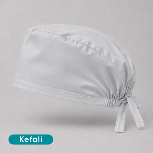 Bata Quirúrgica Kefali | Gris + Gorro Básico