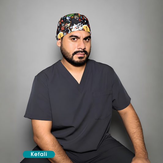 Kefali | gorro quirúrgico doctor dinosaurio