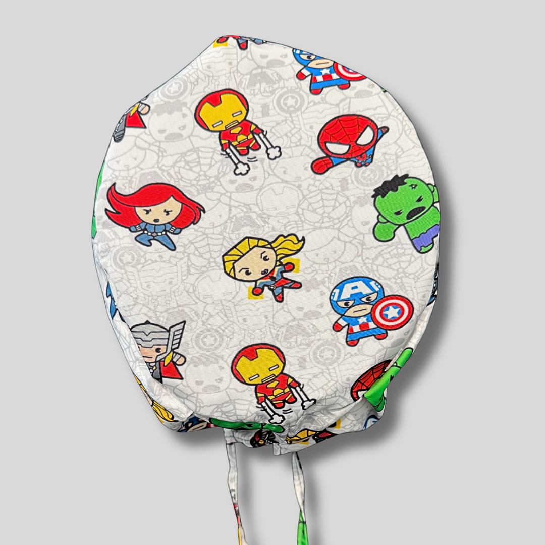 Gorro Quirúrgico Marvel Blanco