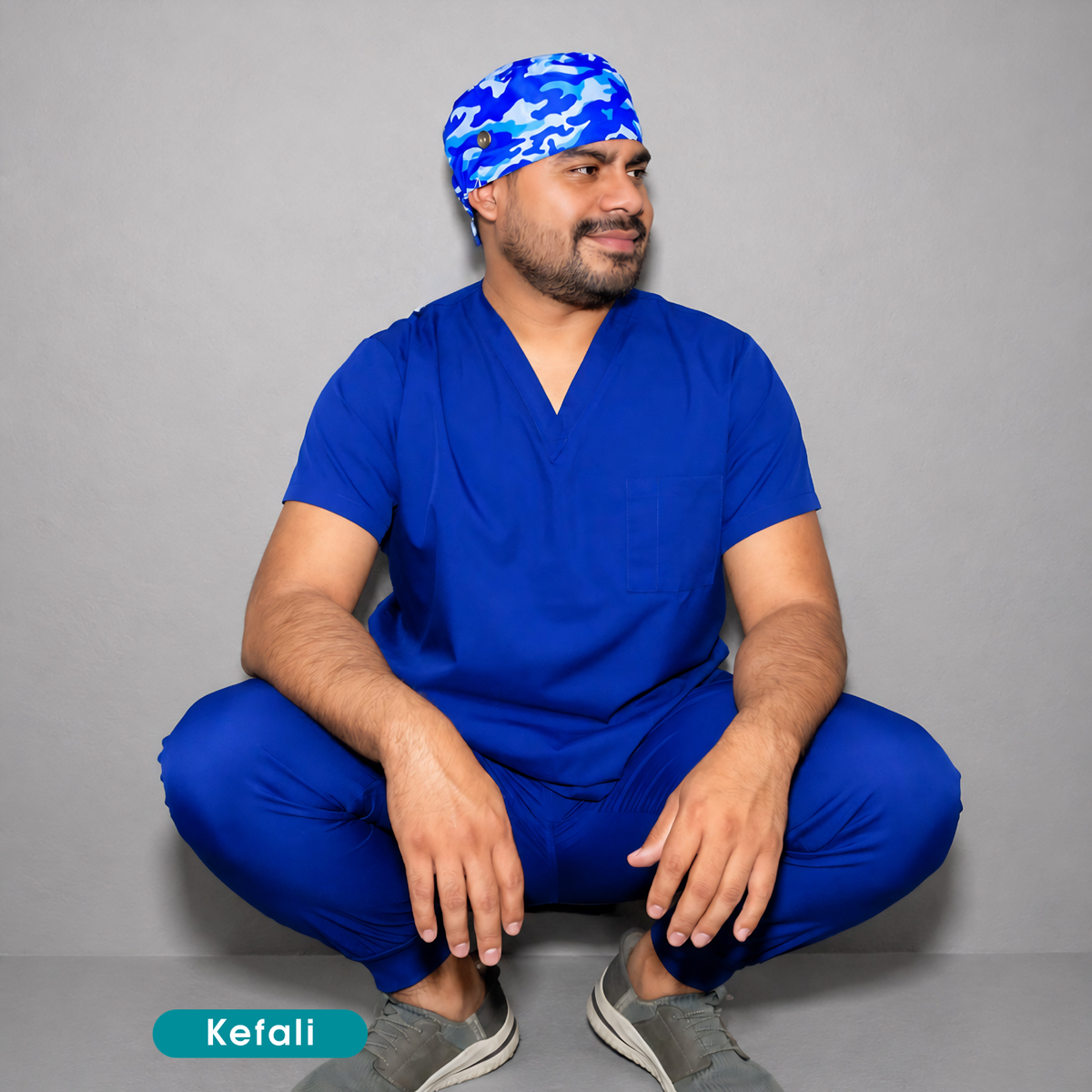 Kefali | gorro quirúrgico manchas azul