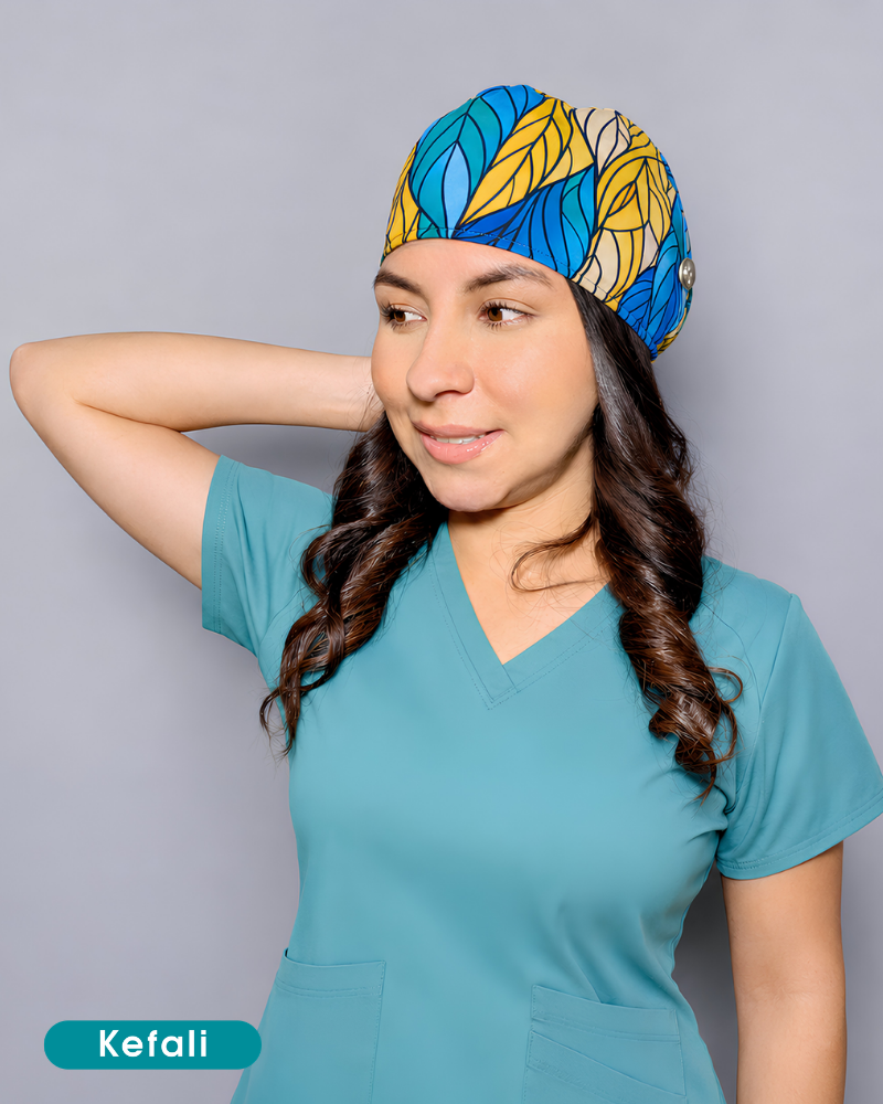 Kefali | gorro quirúrgico hojas
