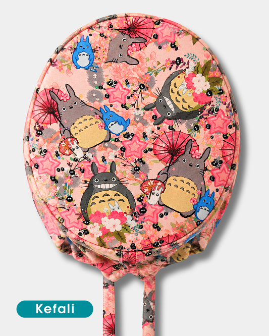 Kefali | gorro quirúrgico mi vecino rosa