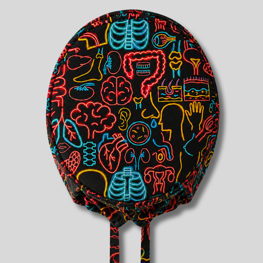 Gorro Quirúrgico Organos Neón