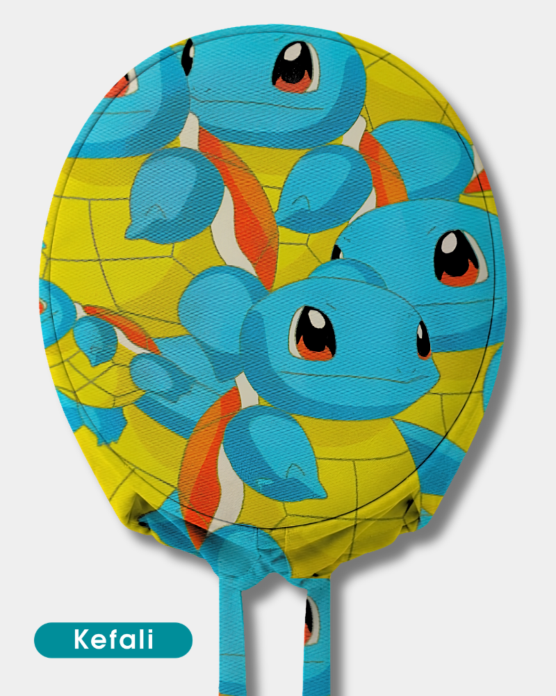 Kefali | gorro quirúrgico monstruos anime tortuga