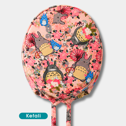 Kefali | gorro quirúrgico mi vecino rosa
