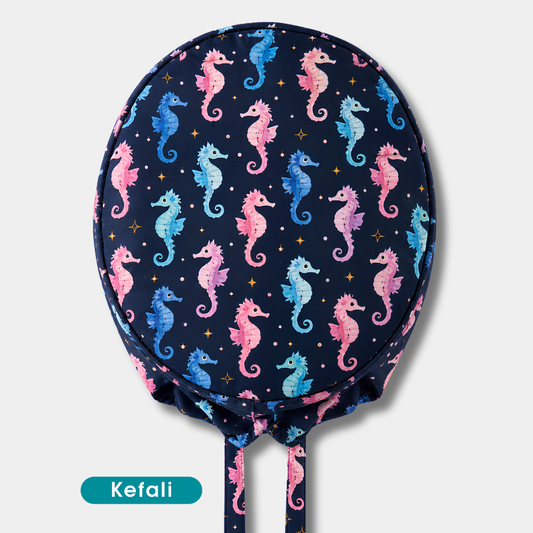 Kefali | gorro quirúrgico caballitos de mar