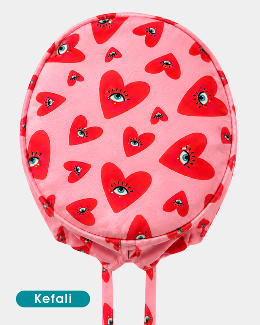 Kefali | gorro quirúrgico ojo y corazón