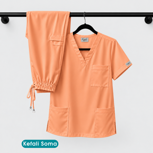 Kefali Soma | pijama quirúrgica naranja