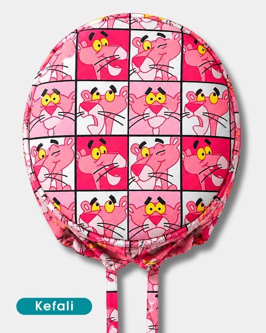 Kefali | gorro quirúrgico pantera rosa