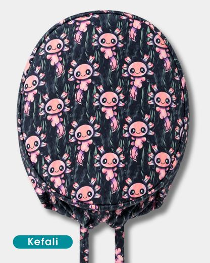 Kefali | gorro quirúrgico pequeño ajolote