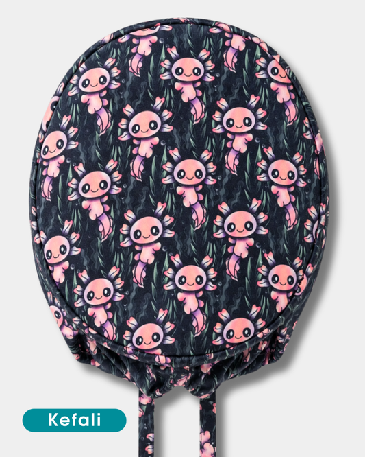 Kefali | gorro quirúrgico pequeño ajolote