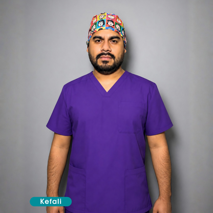 Kefali Soma | pijama quirúrgica morado