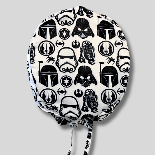 Gorro Quirúrgico Star Wars Blanco y Negro