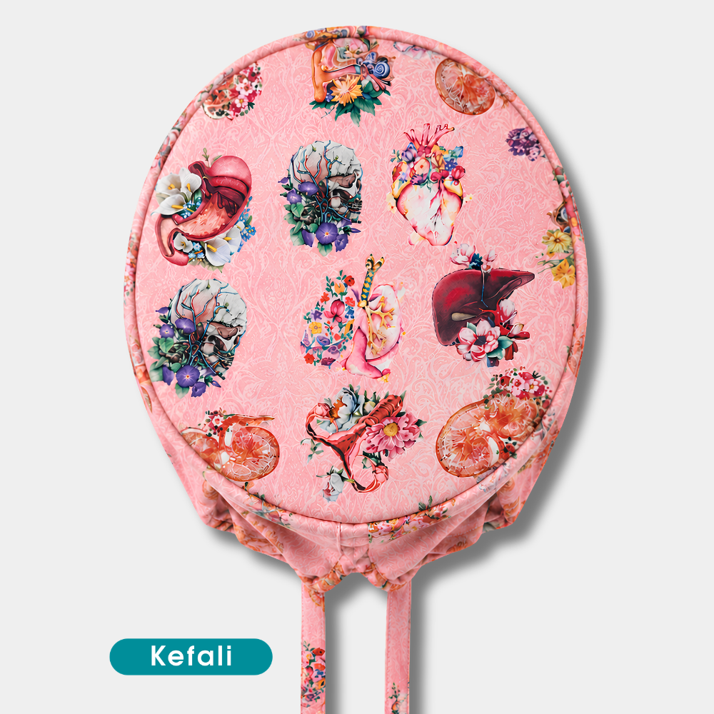 Kefali | gorro quirúrgico órganos flores