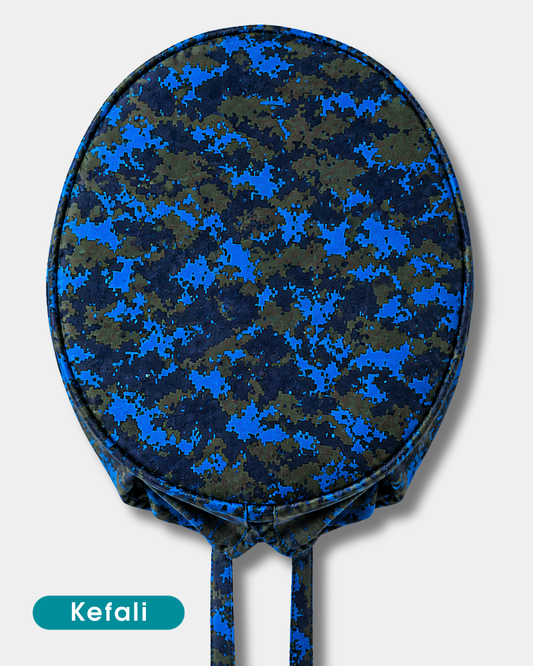 Kefali | gorro quirúrgico pixel azul