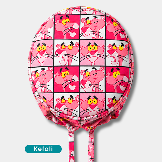 Kefali | gorro quirúrgico pantera rosa