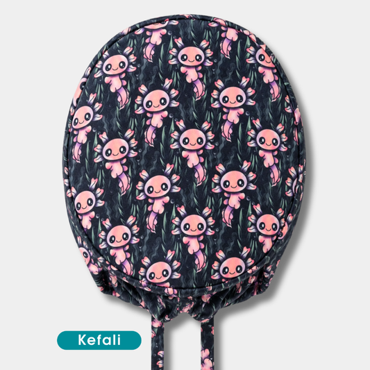 Kefali | gorro quirúrgico pequeño ajolote