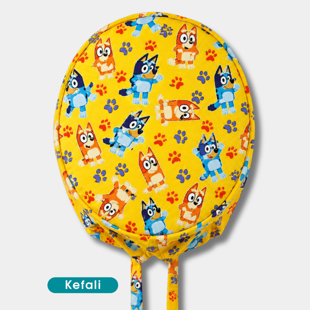 Kefali | gorro quirúrgico perrito azul