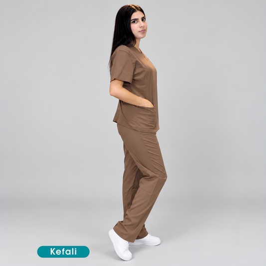 Kefali Soma | pijama quirúrgica café