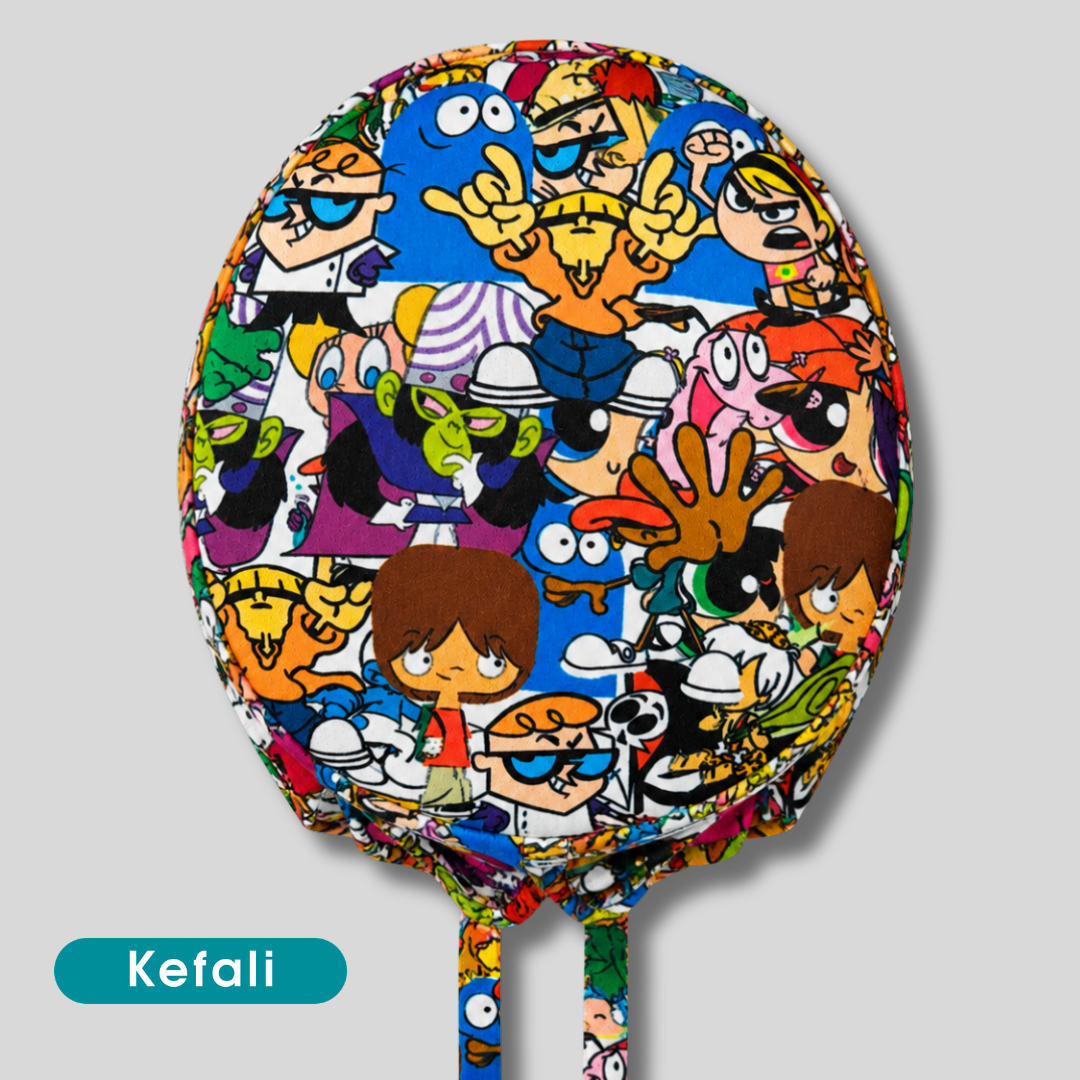 Gorro Quirúrgico Cartoon Retro