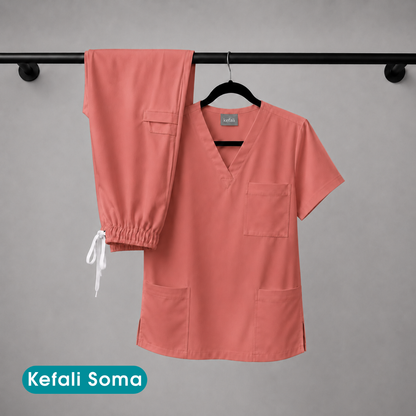Pijama Quirúrgica | Kefali Soma Salmón