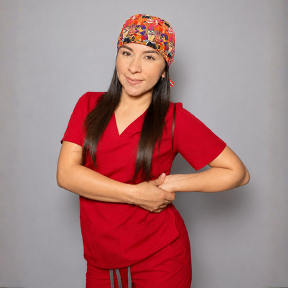 Pijama Quirúrgica Antifluidos Rojo