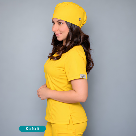 Kefali | gorro quirúrgico amarillo