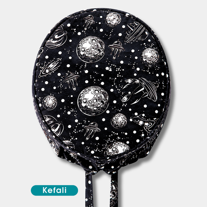 Kefali | gorro quirúrgico viaje a la luna