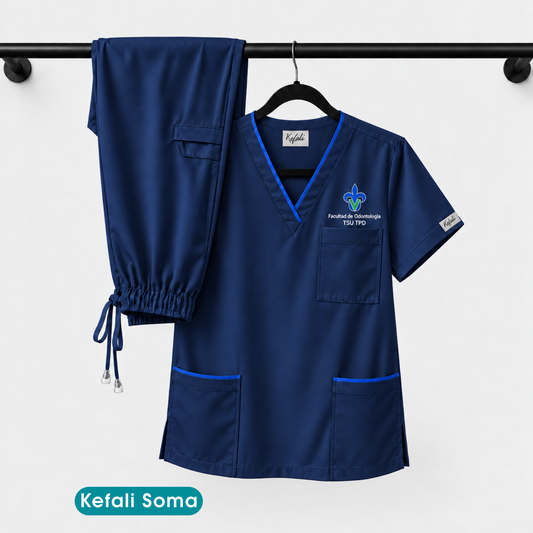 Kefali Soma | pijama quirúrgica UV TSU protesista dental (incluye bordado)
