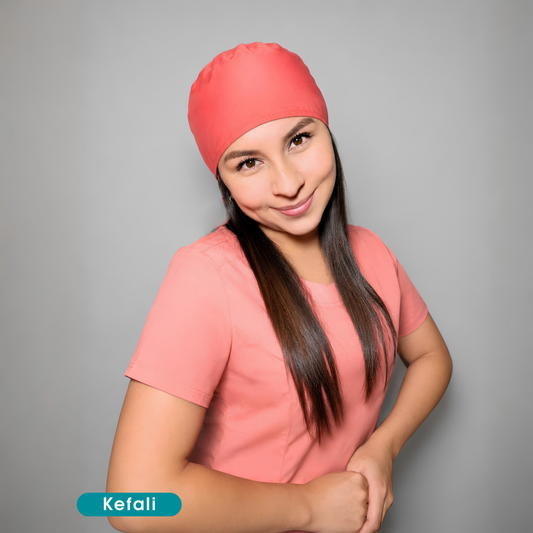 Kefali | gorro quirúrgico coral