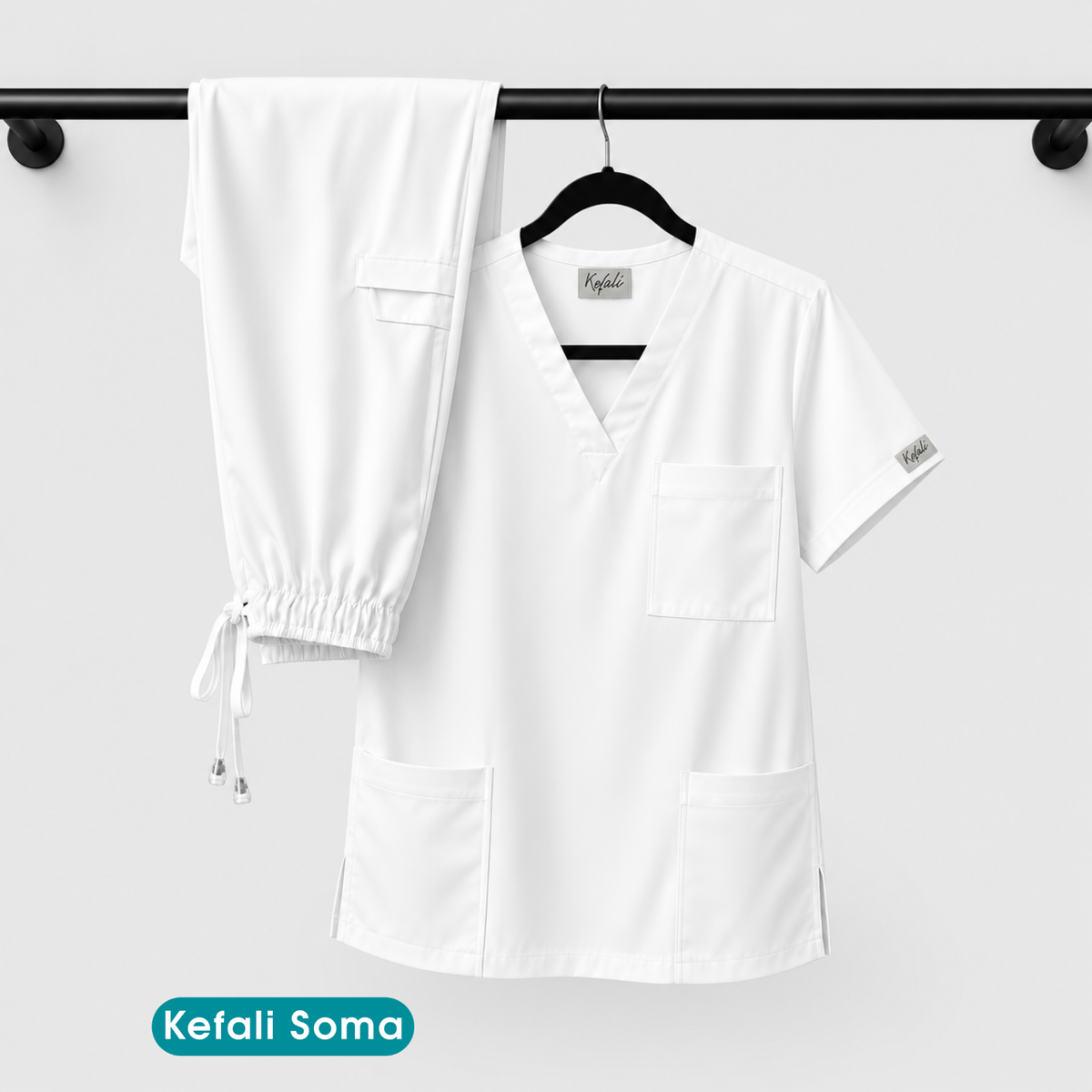 Kefali Soma | pijama quirúrgica blanco
